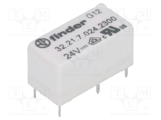 Relay: electromagnetic; SPST-NO; Ucoil: 24VDC; 6A/250VAC; 3A/30VDC