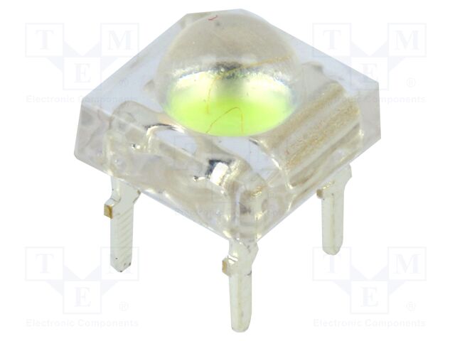 LED Super Flux; 7.62x7.62mm; blue (ice blue); 65÷70lm; 120°; 35mA