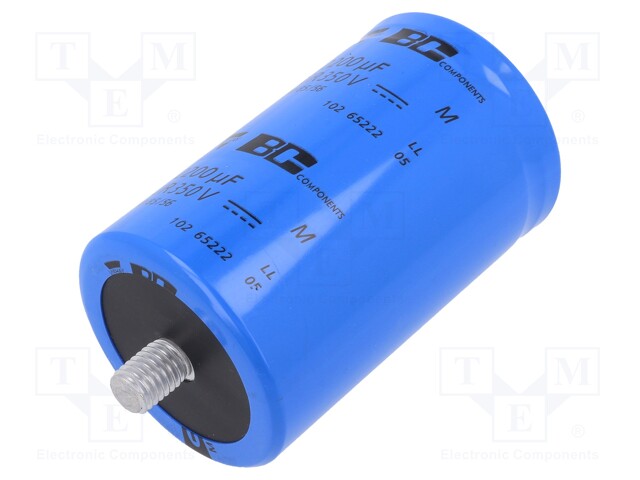 Capacitor: electrolytic; 2.2mF; 350VDC; Ø65x105mm; ±20%; 10000h