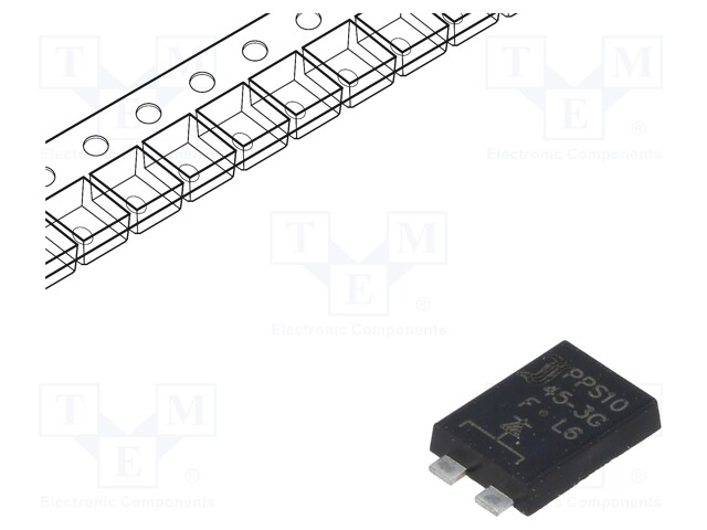 Diode: Schottky rectifying; SMD; 45V; 10A; PowerSMD