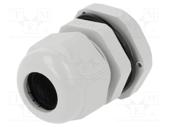 Cable gland; PG13,5; IP67; Mat: polyamide; grey