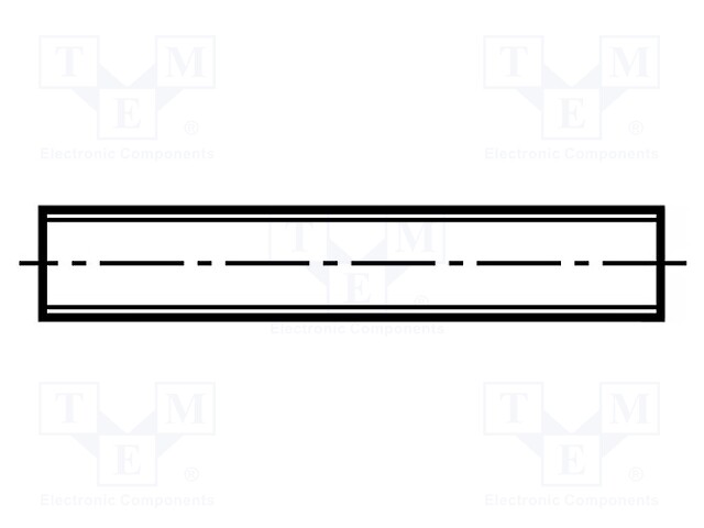 Threaded rod; M3; DIN: 975; steel; zinc