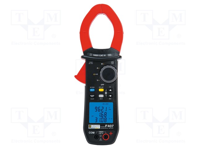 AC/DC digital clamp meter; Øcable: 48mm; I DC: 0,15÷1500A; 600g