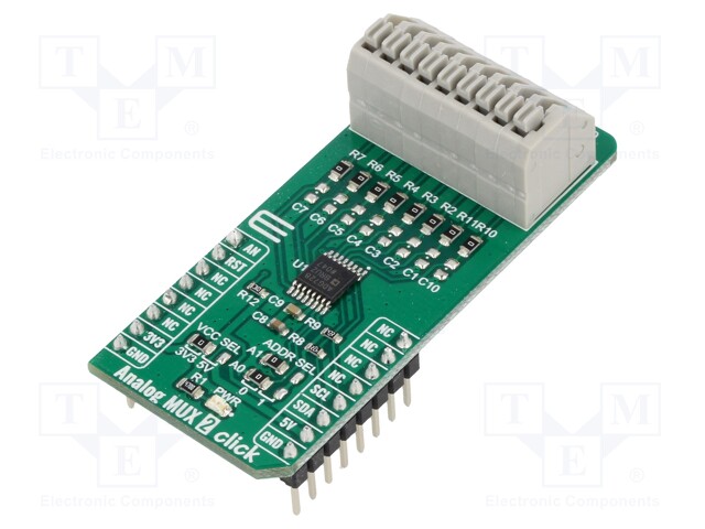 Click board; analog multiplexer; I2C,analog; ADG728; 3.3/5VDC