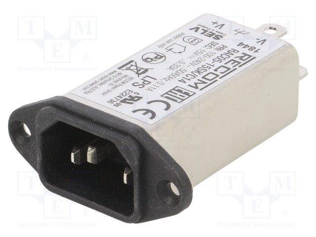 Converter: AC/DC; 5W; Uout: 15VDC; Iout: 333mA; 81%; 85÷264VAC; 3000V