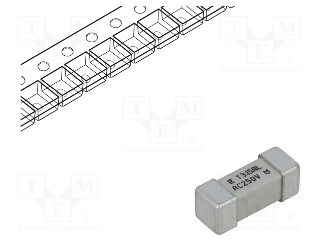 Fuse: fuse; time-lag; 3.5A; SMD; ceramic; 12,1x4,5mm; 465