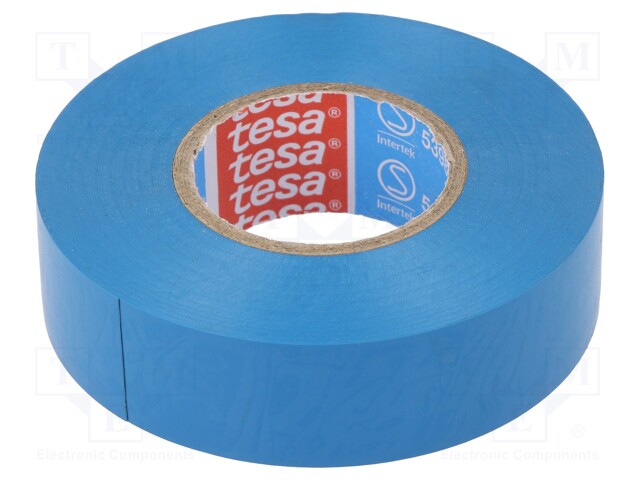 Electrically insulated tape; PVC; W: 19mm; L: 33m; blue