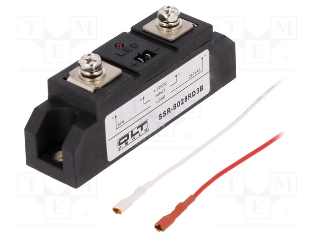 Relay: solid state; Ucntrl: 4÷32VDC; 80A; 24÷280VAC; Series: SSR-R