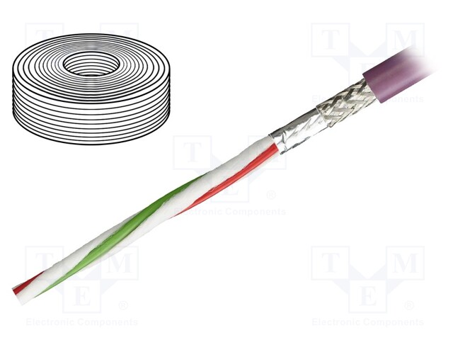 Wire: data transmission; chainflex® CF888; 4x2x0,14mm2; PVC; Cu