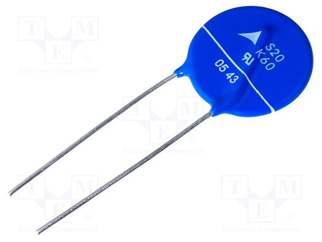 Varistor: metal-oxide; THT; 60VAC; 85VDC; 100V; 6500A; 33J