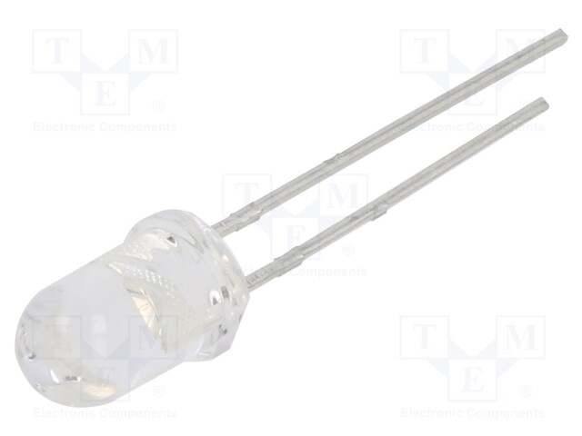 LED; 5mm; green; 4000mcd; 10°; 20mA; 3.7V; Front: convex