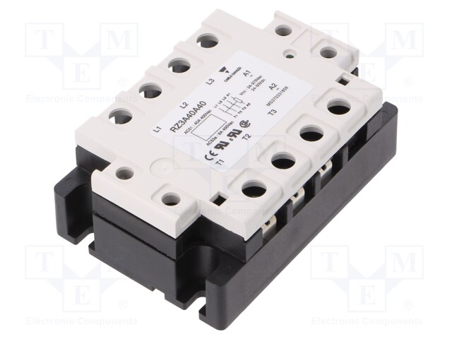 Relay: solid state; Ucntrl: 24÷50VDC; Ucntrl: 24÷275VAC; 40A; IP00