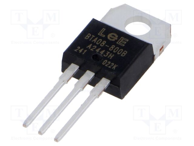 Triac; 800V; 8A; TO220AB; Igt: 50mA; Ufmax: 1.55V