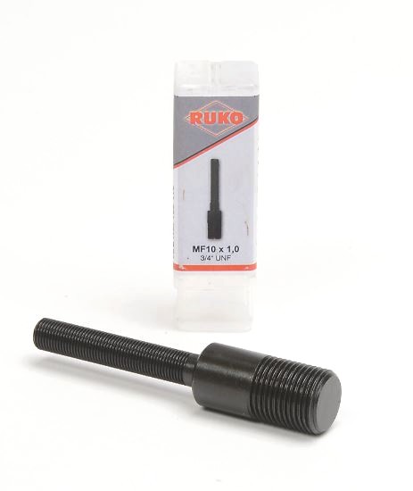  RUKO adapter bolt, replacement, MF 10 x 1.0 x 52, 3/4 UNF. For use with 109101 compact hydraulic punch.