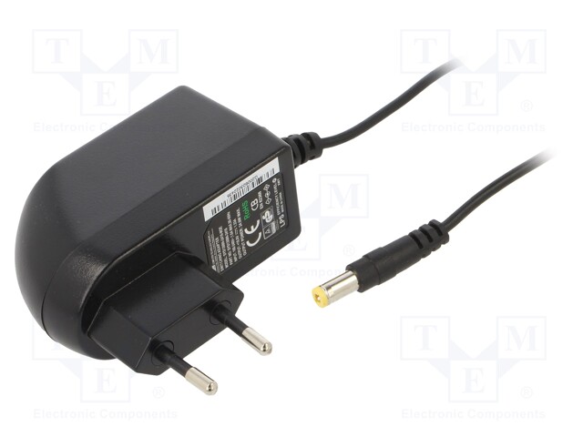Power supply: switched-mode; volatage source; 18VDC; 1.33A; 24W