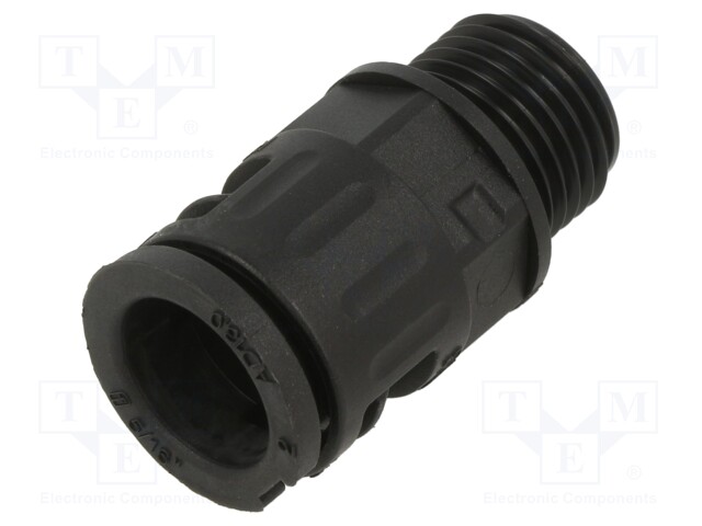 Straight terminal connector; Thread: metric,outside; -40÷115°C