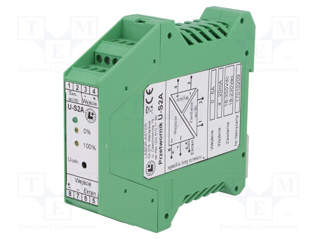 Converter: current; DIN; 0÷5A; 18÷350VDC; IP20; 22.5x114.5x99mm