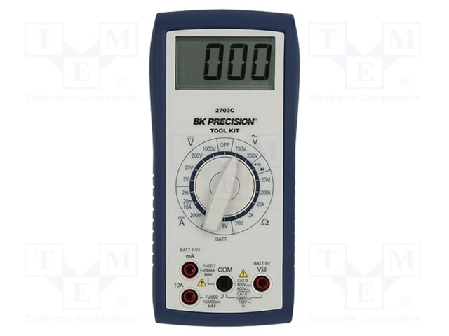 Digital multimeter; LCD 3,5 digit (1999); 2,5x/s; VAC: 200/750V