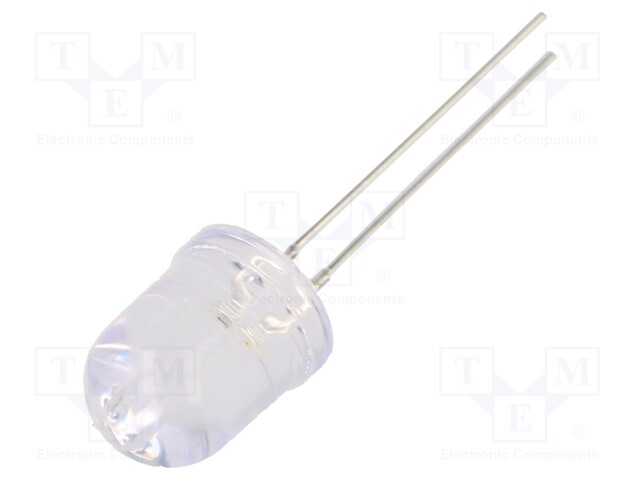 LED; 10mm; red; 5800÷6500mcd; 30°; 3÷5V; 20mA; Variant: blinking