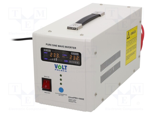 Converter: dc/ac; 700W; Uout: 230VAC; Out: mains 230V; 0÷40°C; 12V