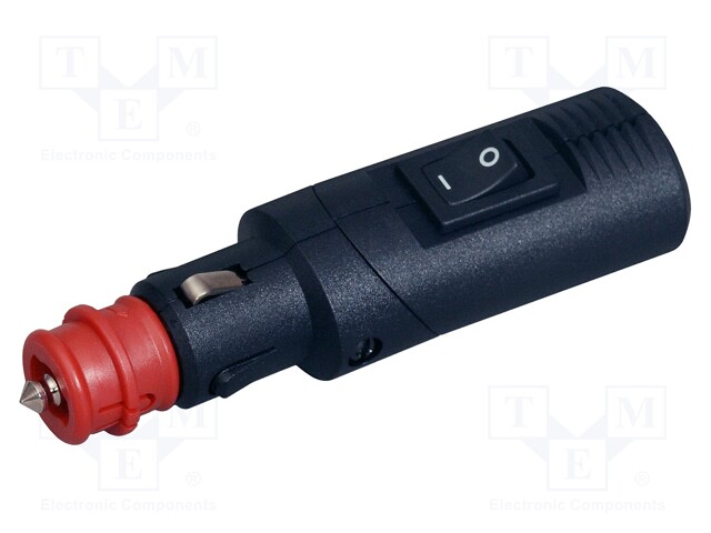 Cigarette lighter plug; screw terminal; 8A; Sup.volt: 12÷24VDC