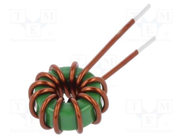 Inductor: wire; THT; 4uH; 5A; 12uΩ; -25÷105°C