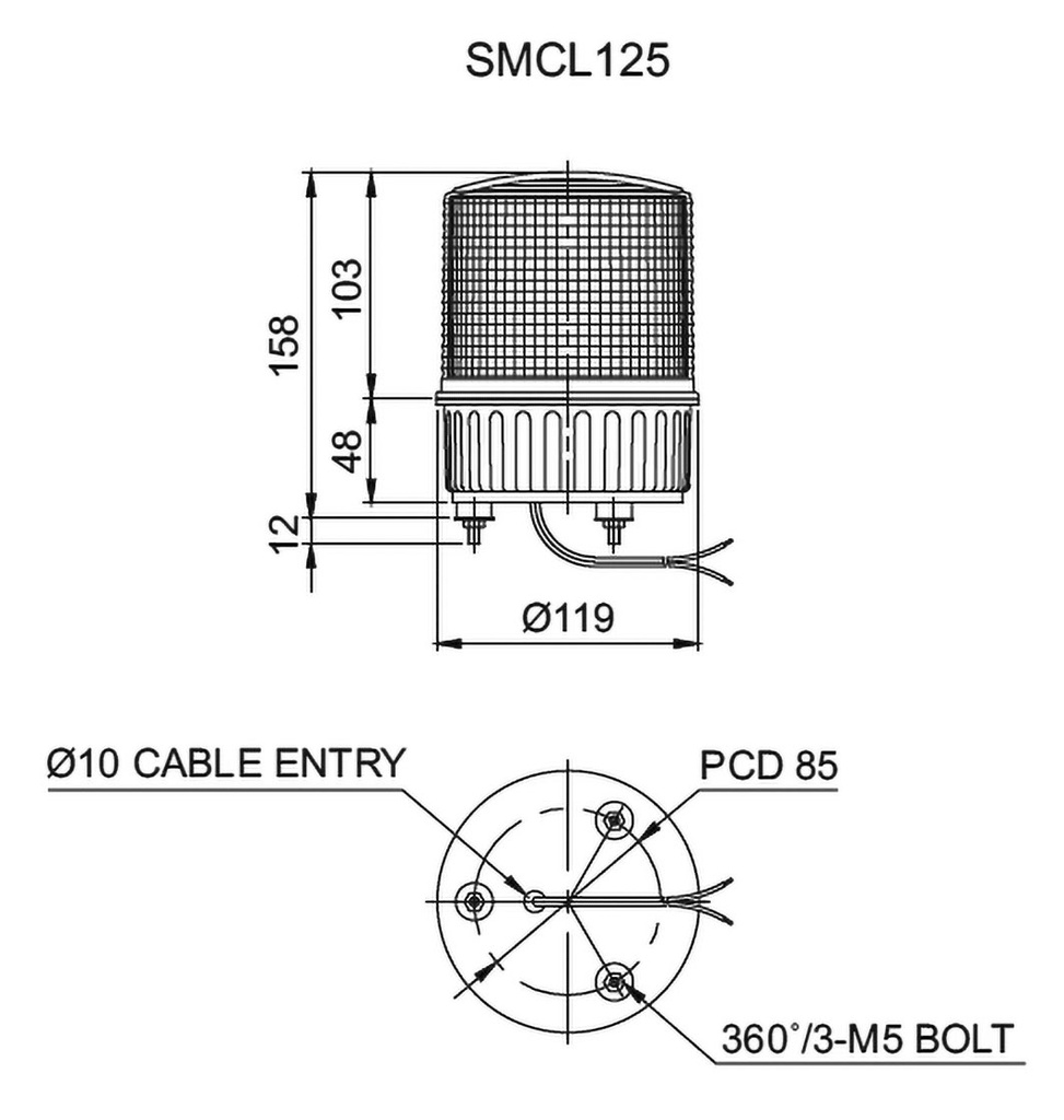 Signaller: lighting; continuous light,blinking light; red/green