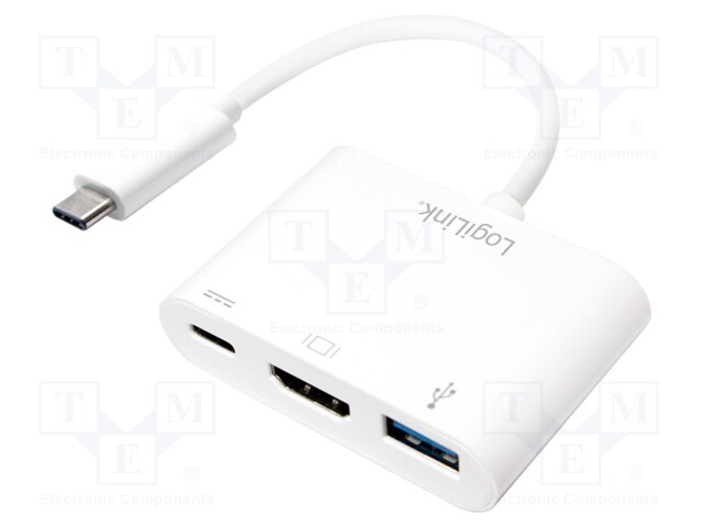 Adapter; USB 3.0; 140mm; Colour: white