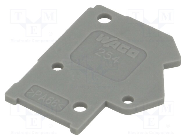 End plate; H: 15.7mm; grey; Features: assembling possibility