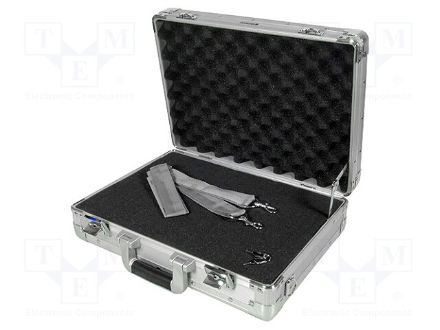 Suitcase: tool case; 450x330x135mm; aluminium