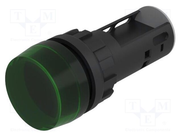 Control lamp; 22mm; OptoHiT; -40÷55°C; Ø22.3mm; IP65; green