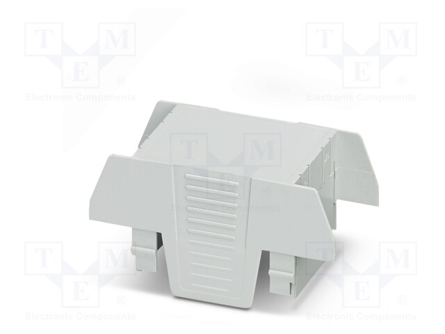 Cover; for enclosures; UL94HB; Series: EH 35 FLAT; Mat: ABS; grey