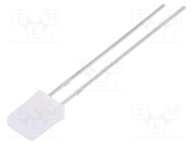 LED; rectangular; 2x5x7.05mm; bipolar,bicolour; 9÷20mcd; 150°