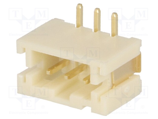 Socket; wire-board; male; 2mm; PIN: 3; SMT; 1A; tinned; -25÷85°C; 100V