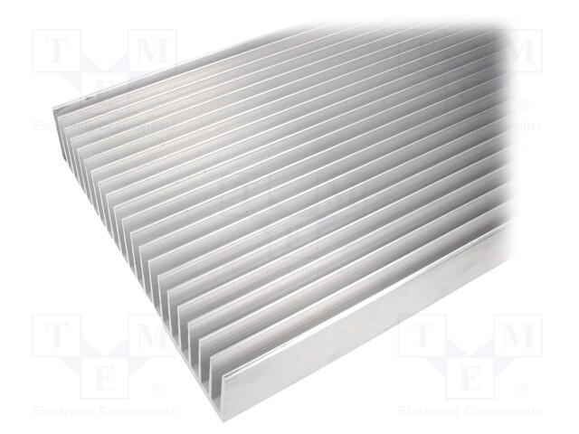 Heatsink: extruded; grilled; L: 1000mm; W: 262mm; H: 60mm; aluminium