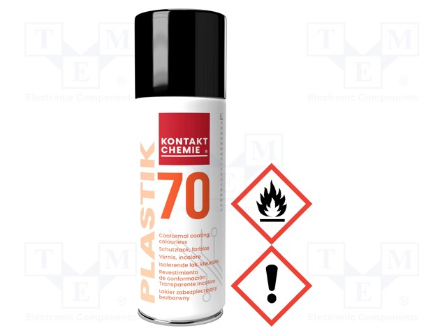 Protective coating; transparent; spray; 400ml; PLASTIK 70