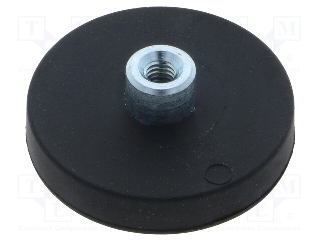 Magnet: permanent; neodymium; H: 6mm; 50N; Ø: 22mm; Enclos.mat: steel