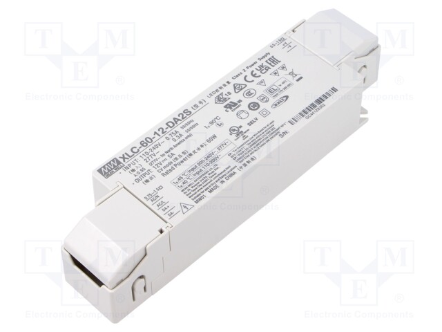 Power supply: switching; LED; 60W; XLC-60; -25÷90°C; OUT: 1