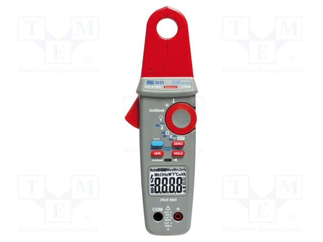 AC/DC digital clamp meter; LCD 3,75 digit,with a backlit; 20mm