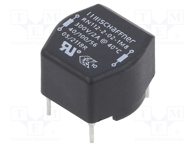 Inductor: wire with current compensation; THT; 1.8mH; 2A; 74mΩ