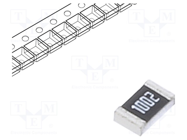 Resistor: thin film; precise; SMD; 0805; 10kΩ; 0.1W; ±0.1%; 25ppm/°C