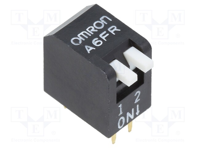 Switch: DIP-SWITCH; Poles number: 2; ON-OFF; 0.025A/24VDC; Pos: 2