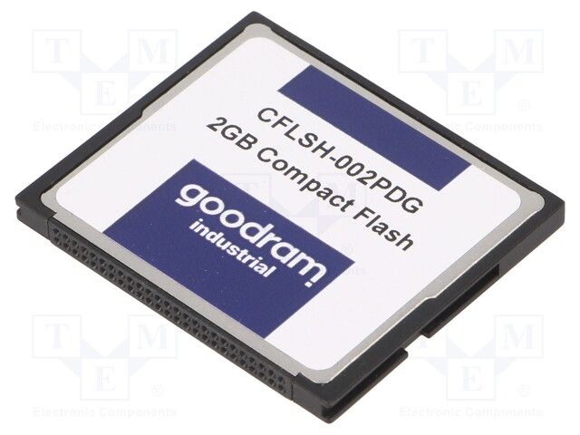 Memory card; industrial; Compact Flash,pSLC; 2GB; -40÷85°C