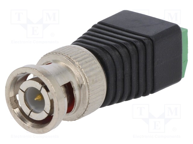 Adapter; BNC male,terminal block; PIN: 2