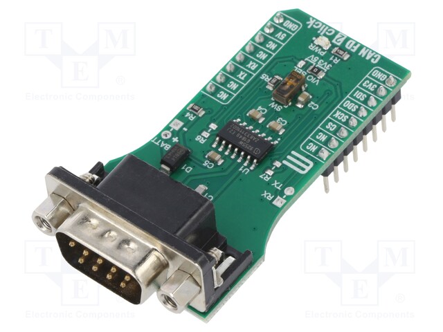 Click board; transceiver; SPI,UART; TLE9255W; 3.3/5VDC