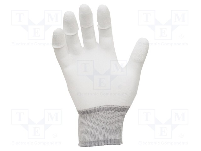 Protective gloves; ESD; XL; Mat: nylon; <100MΩ