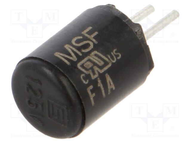 Fuse: fuse; quick blow; 1A; 125VAC; PCB,THT; TR5; copper; tinned