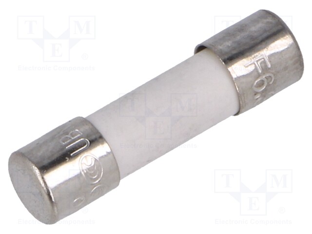 Fuse: fuse; 6.3A; 250VAC; ceramic,cylindrical; 5x20mm