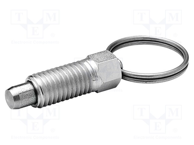 Indexing plungers; Thread: M8; Plating: zinc; Mat: steel; 5mm