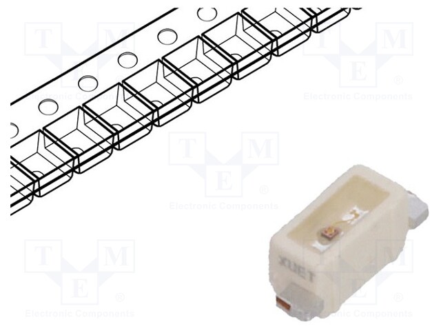 LED; SMD; 1204; yellow; 300÷610mlm; 90÷224mcd; 3.1x1.3x1.2mm; 120°